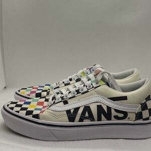 Vans Low Top Comfycush Old Skool Checkerboard Sneakers - Multicolor